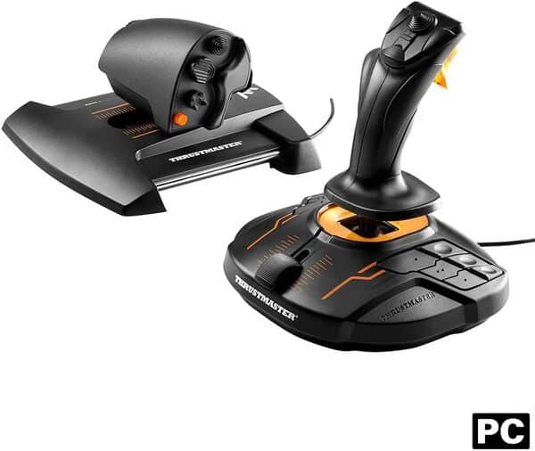 Thrustmaster T16000M FCS Hotas - Système de contrôle de vol avec joystick et manette des gaz, doté de la technologie HEART HallEffect AccuRate pour PC