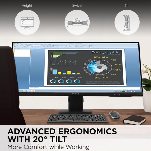 Viewsonic VA3456-mhdj 86,4 cm (34