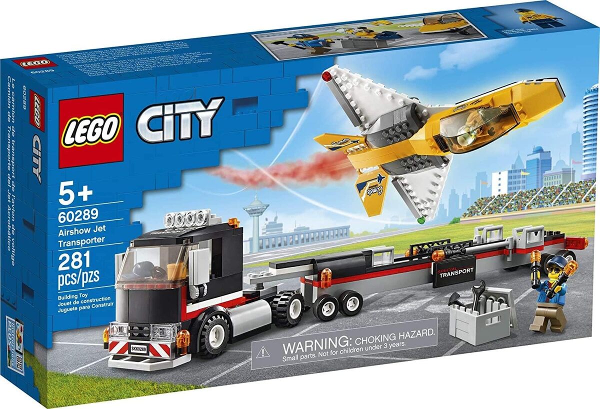 Test : bonbell Lego City Airshow Jet Transporter 60289, 281 pièces pour enfants