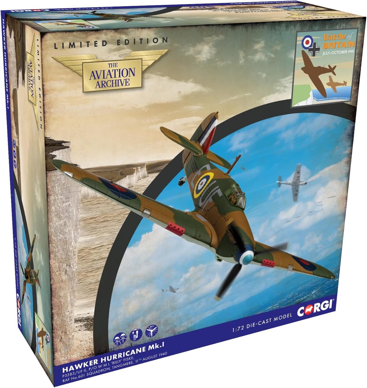 Test Corgi Hawker Hurricane MK.I - modèle réduit de la Bataille d'Angleterre