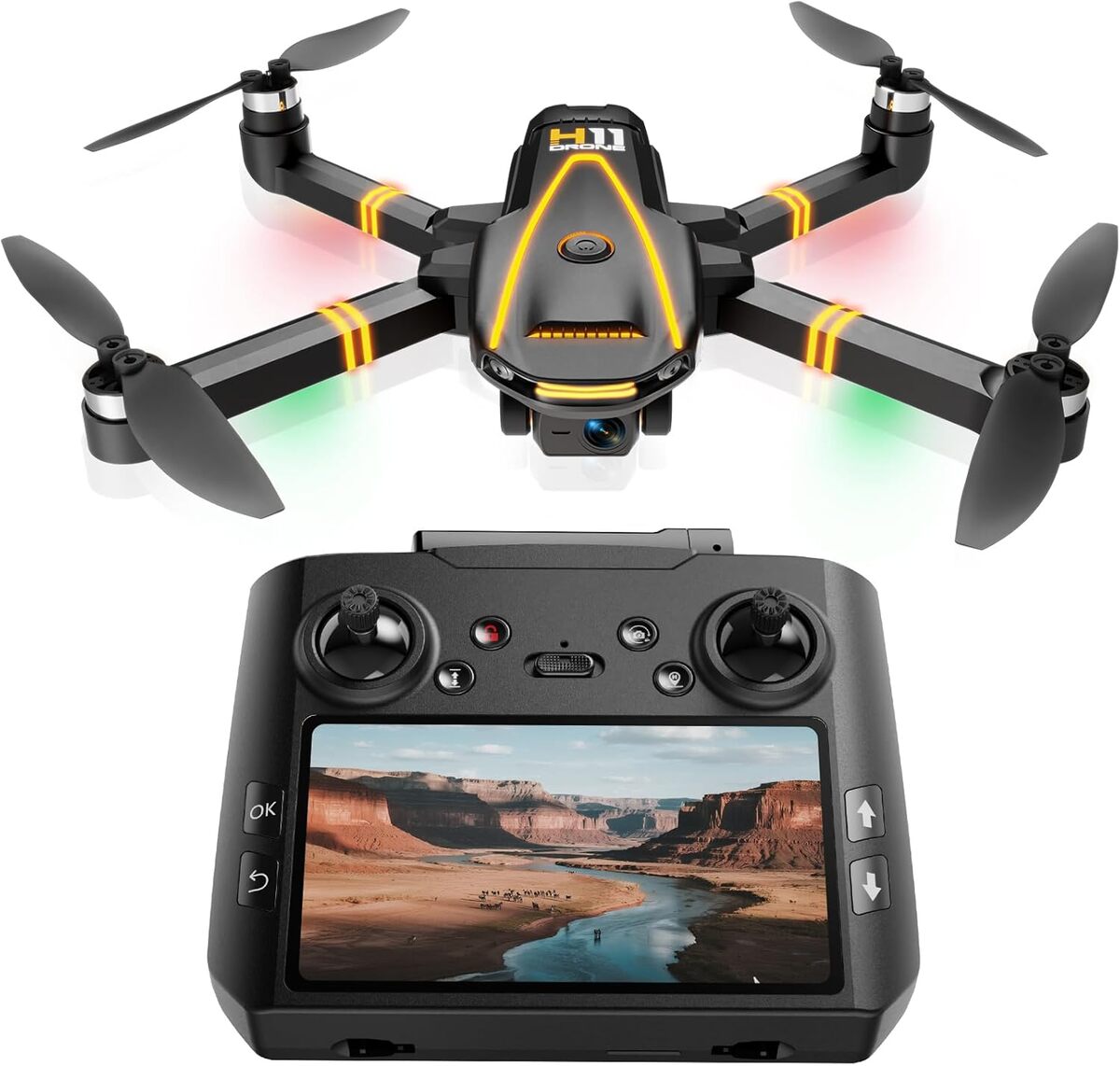 Test du drone H11 GPS 4K : pliable et performant
