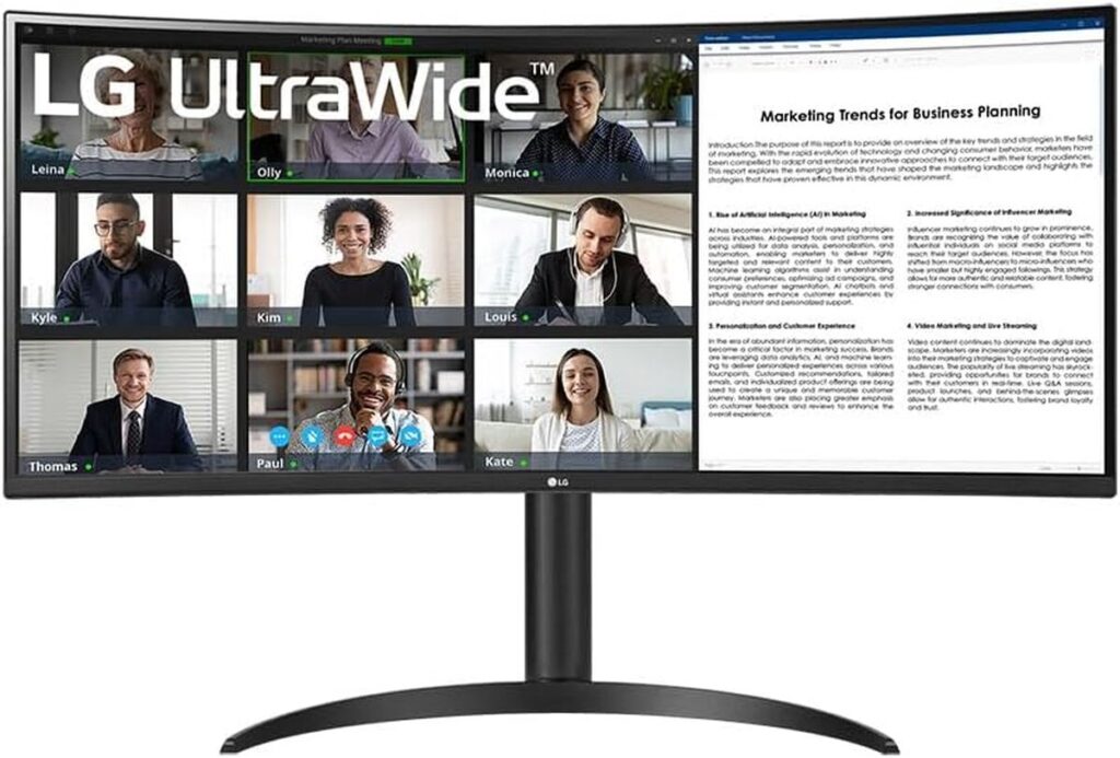 Test du moniteur LG UltraWide 34WR55QC-B : immersion ultime