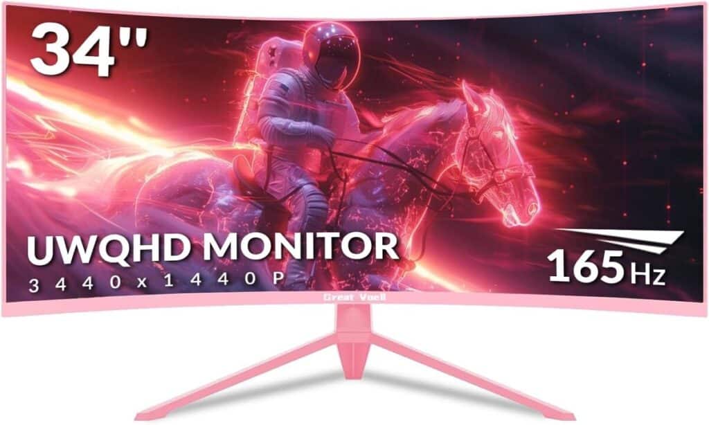 Test : écran gaming courbé Great voell 34 pouces