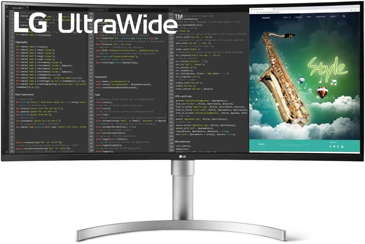 Test : écran LG UltraWide 35WN75CP-W 35" - performance et polyvalence