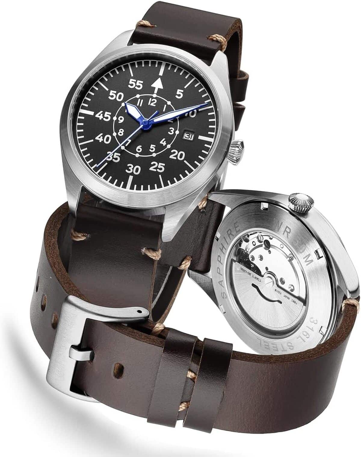 Test montre aviateur Flieger Timepieces mécanique automatique