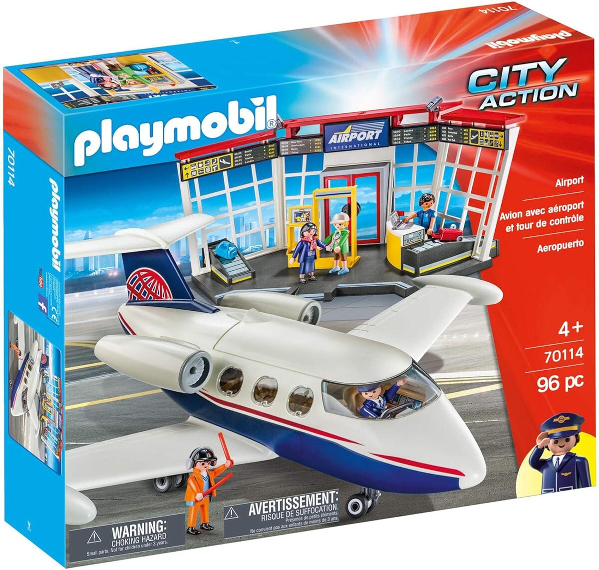 Test : playmobil 70114, l'aéroport City Action en 96 pièces