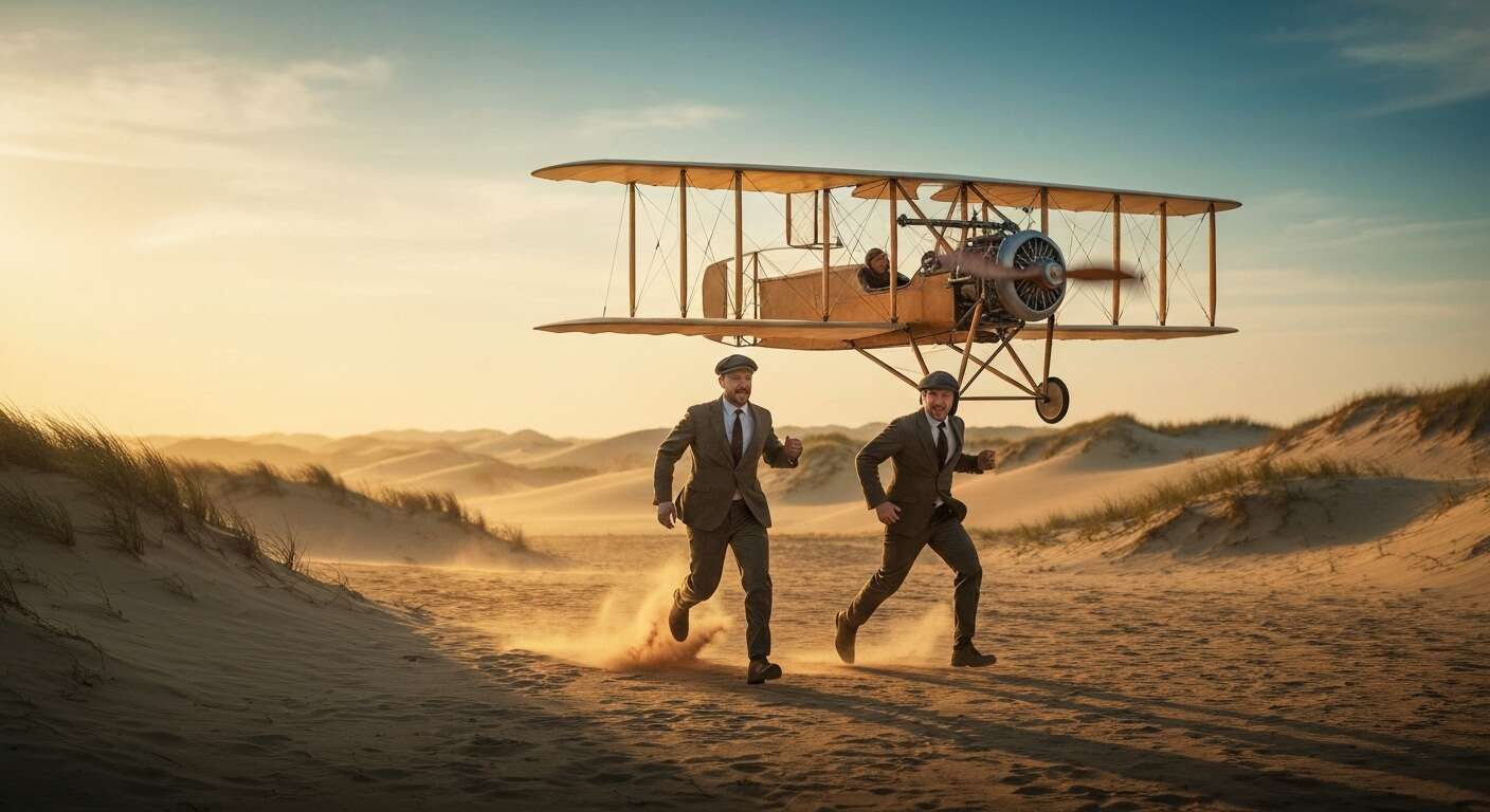 Le vol historique de d&eacute;cembre 1903