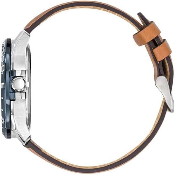 Patrouille de France Montre Aviateur Athos 8 - Automatique Squelette - Cuir Marron