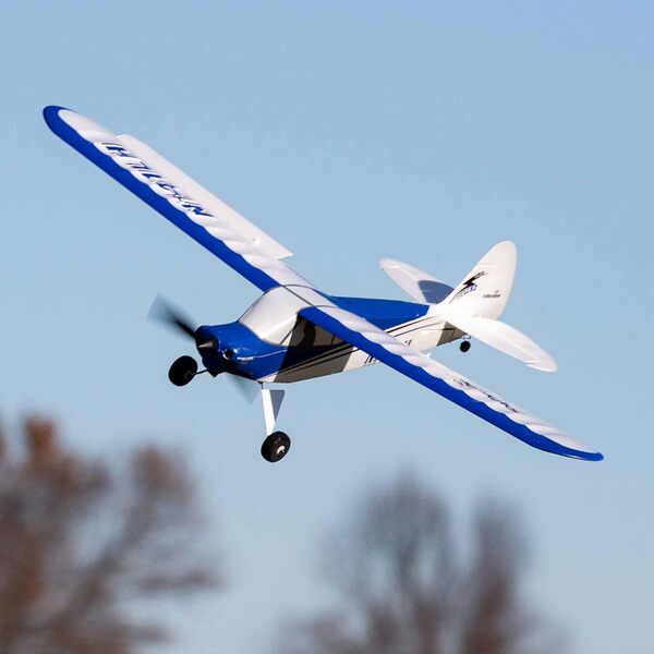 HobbyZone RC Avion Sport Cub S 2 615 mm RTF Tout ce Dont Vous Avez Besoin pour Voler est Inclus/Technologie de sécurité HBZ444000, Blanc/Bleu