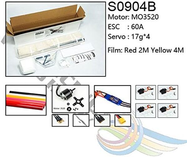 RC Avion radiocommandé 4 canaux télécommandé électronique et gaz de Havilland DH82a Tiger Moth Biplane Wingspan 1400 mm Balsa Kit de Construction + système d'alimentation + Housse