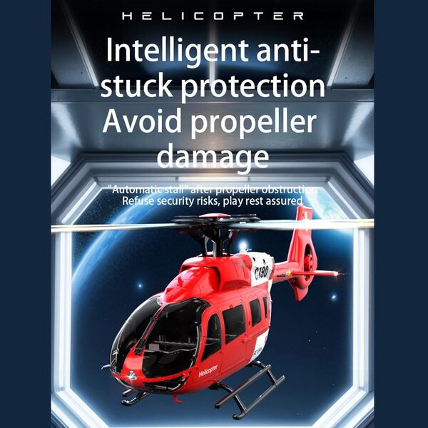 NULA C190 RC hélicoptère jouet pour adulte 2,4 G 1/30 échelle 6 CH gyro 6 axes télécommandé militaire hélicoptère avion avec maintien en altitude/positionnement de flux optique - RTF