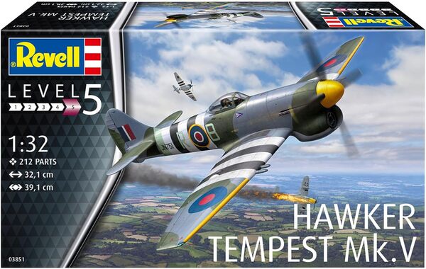 Revell 03851 - maquette d'avion Hawker Tempest V à construire, échelle 1/32