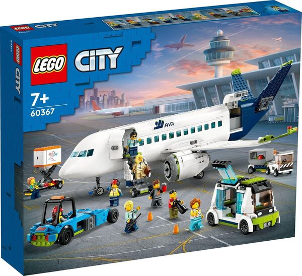 Lego City Avion de passagers 60367 & Buggy Tout-Terrain de la Police 30664