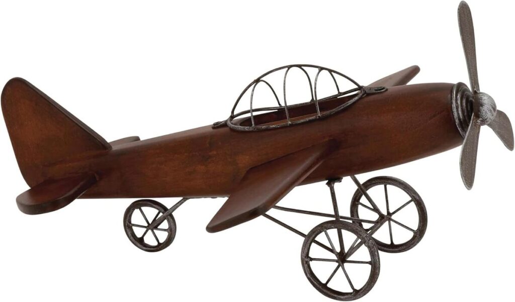 Avis : avion Deco 79 H-92651 en bois et métal