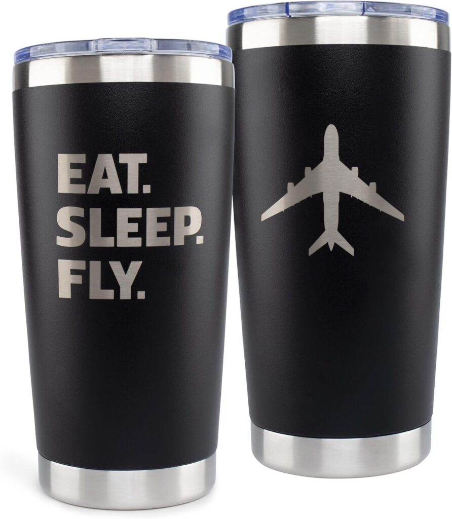 Avis sur la tasse de voyage gravée JENVIO : cadeau parfait pour pilote