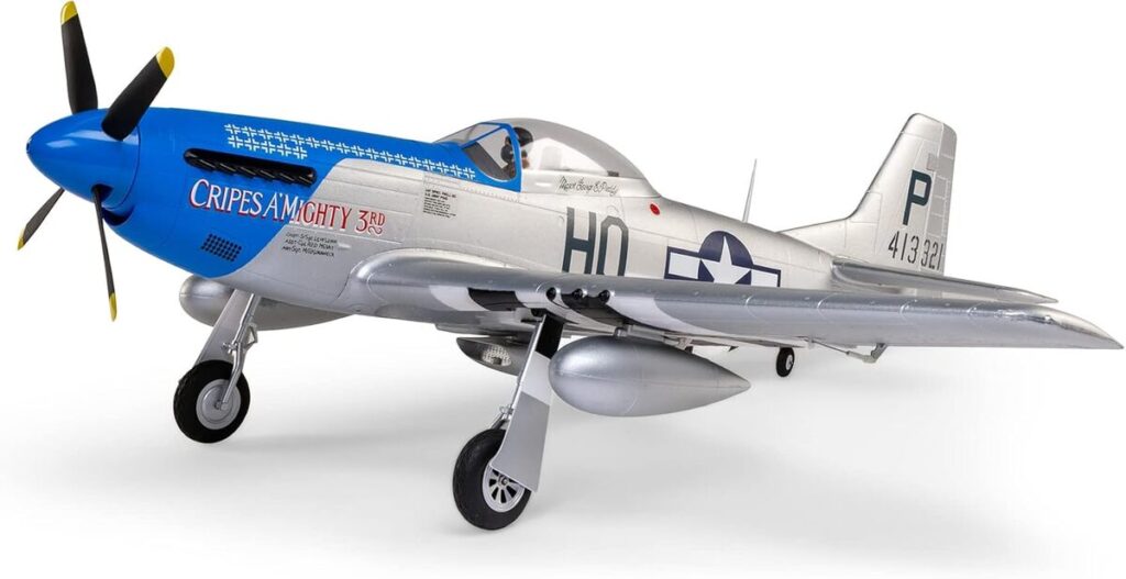 Test de l'E-flite P-51D Mustang 1.2m avec Smart PNP