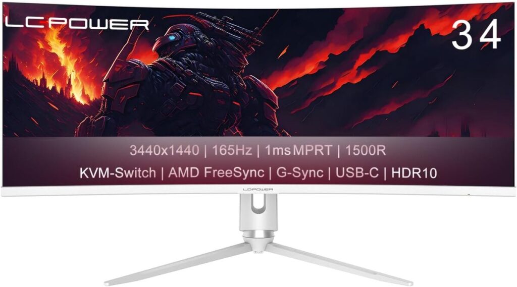 Test du moniteur LC-POWER LC-M34-Q-C-PRO 34 pouces 165 Hz
