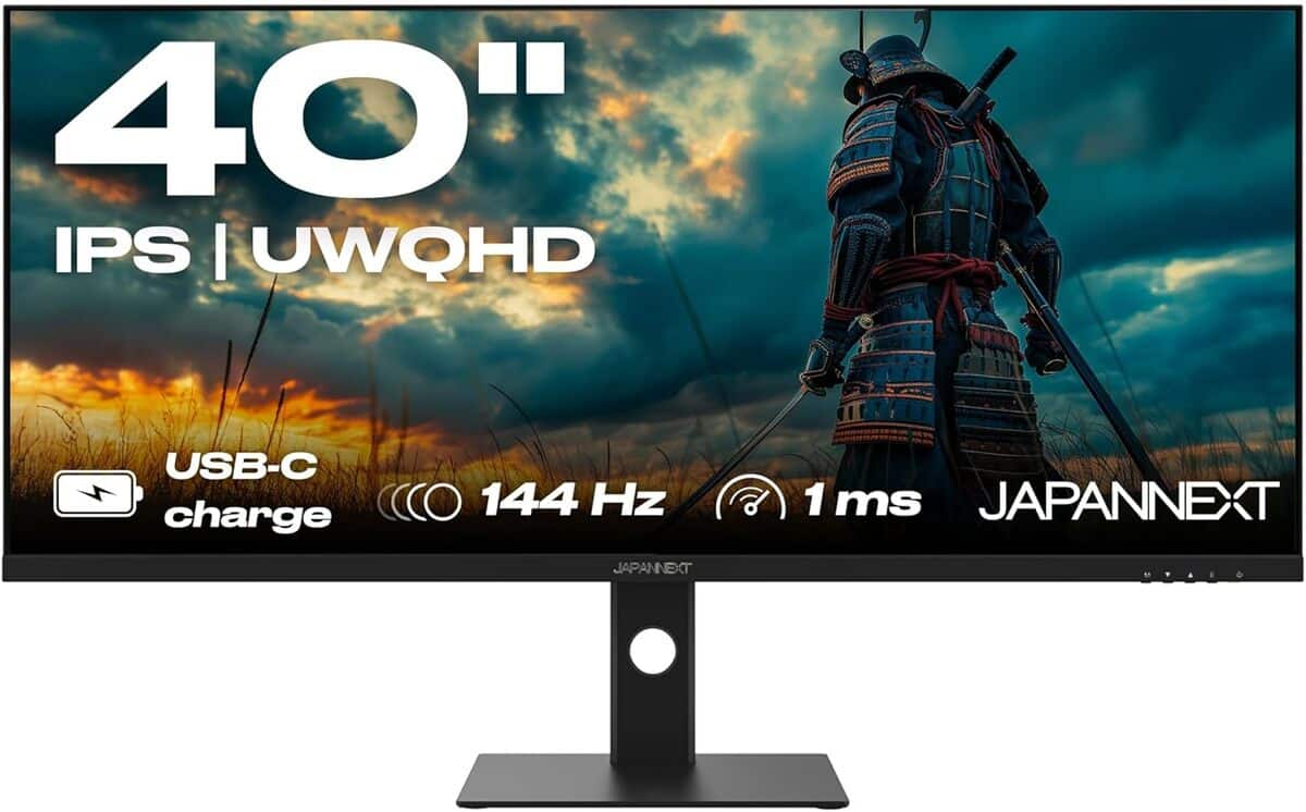 Test : écran gamer Japannext JN-IPS401UWQHD144-C90W 40" 144Hz