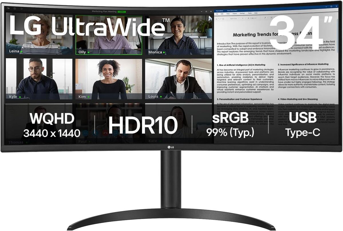 Test : écran LG UltraWide 34WR55QK-B, immersion totale en QHD