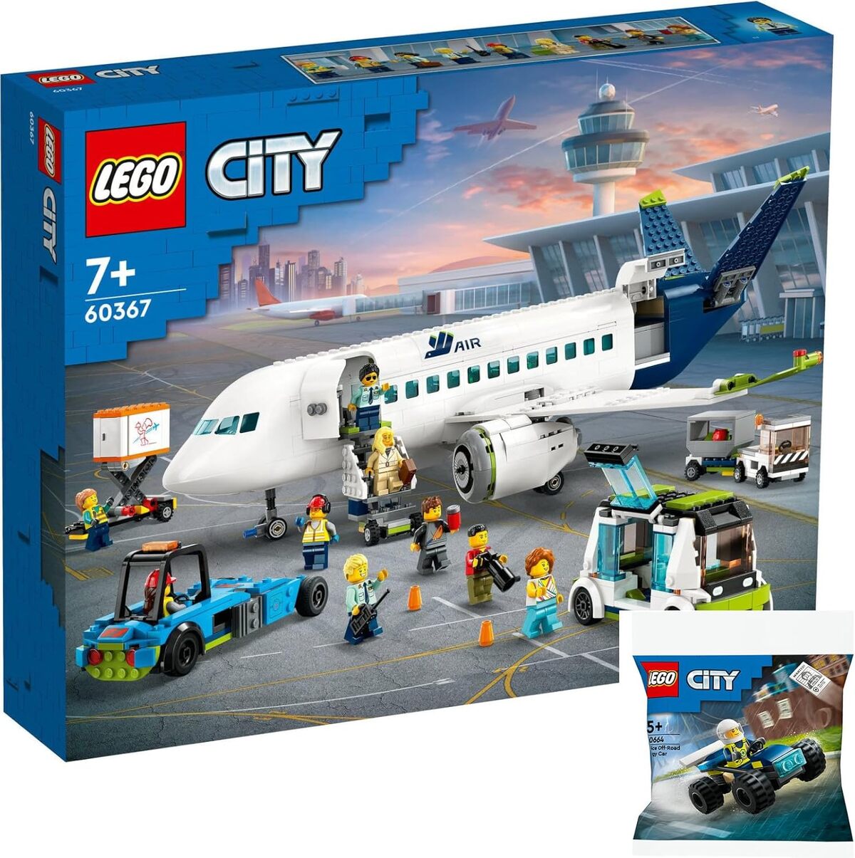 Test : lego City avion de passagers 60367 et parc à chiens 30639