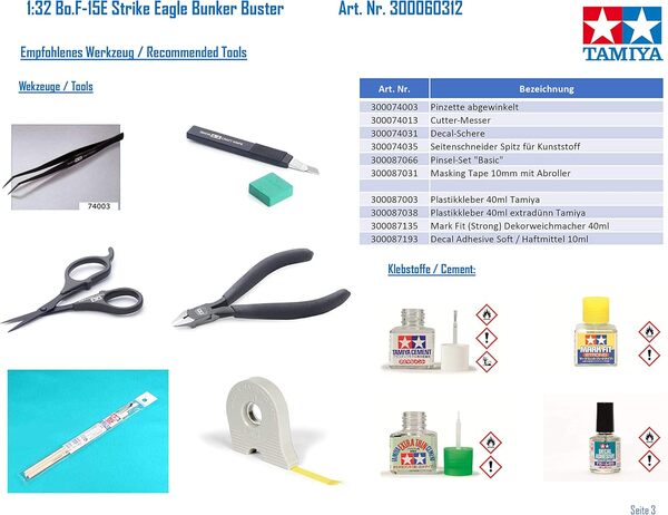 Tamiya - 60312 - Maquette - Aviation - F 15e Bunker Buster