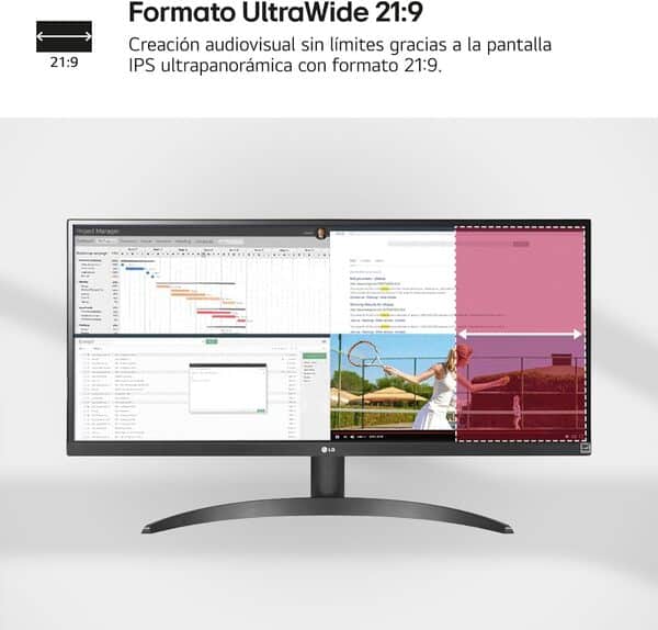 LG UltraWide™ 29WQ60A-B Ecran PC Ultra Large 29