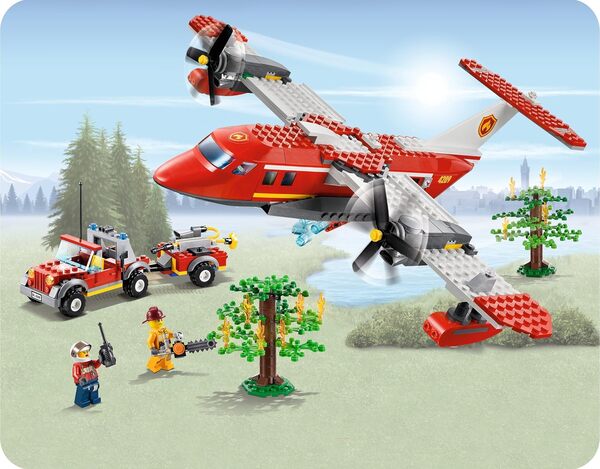 LEGO City - 4209 - Jeu de Construction - L'Avion des Pompiers