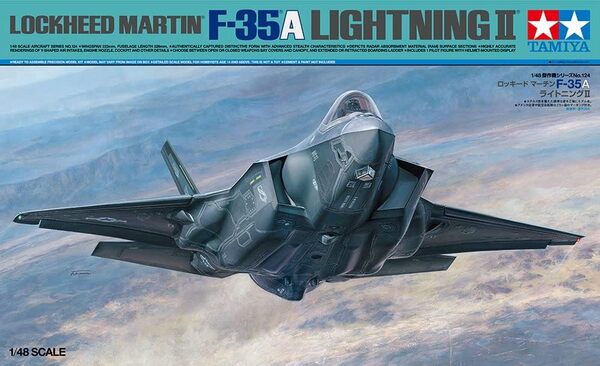 Tamiya 61124 1:48 US F-35A Lightning II, réplique fidèle à l'original, kit de modélisme, assemblage, non peint, multicolore