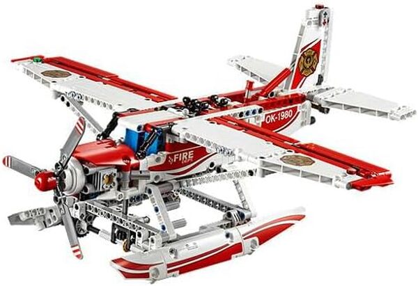 Lego Technic - 42040 - Jeu De Construction - L'avion des Pompiers