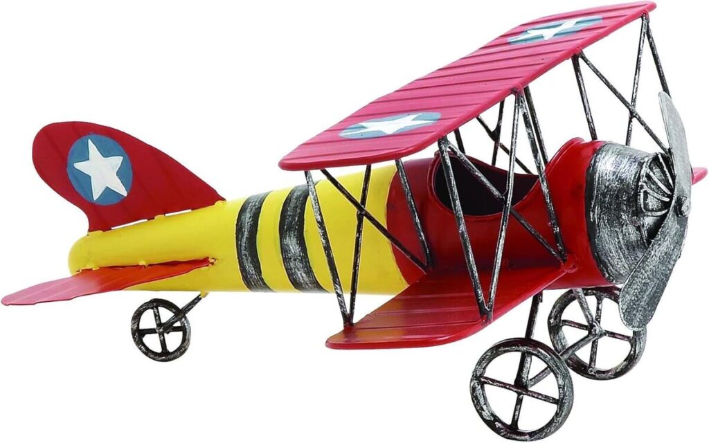 Avis déco 79 : avion en métal 12 x 15, 2 cm