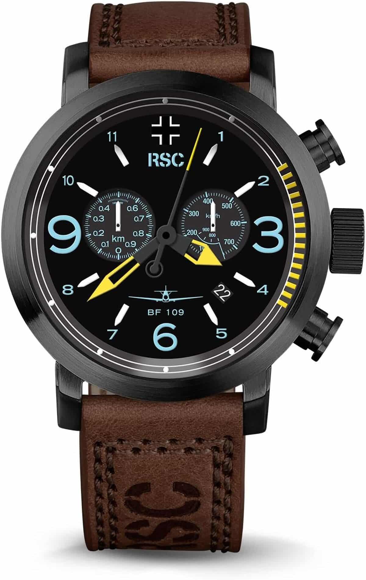 Essai de la montre chronographe RSC Pilot Messerschmitt BF 109 : avis et performances