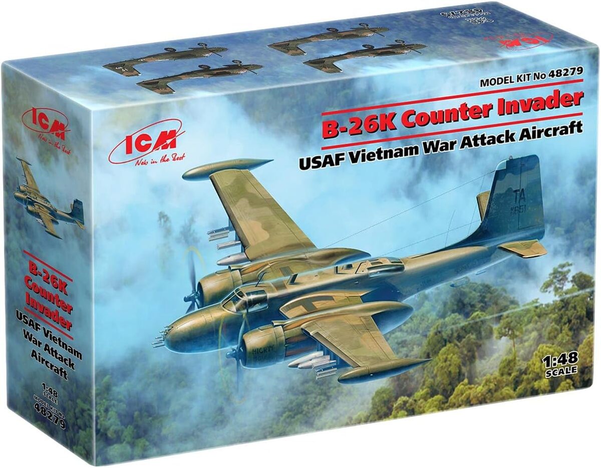 Test : kit avion ICM B-26K Counter Invader 1/48