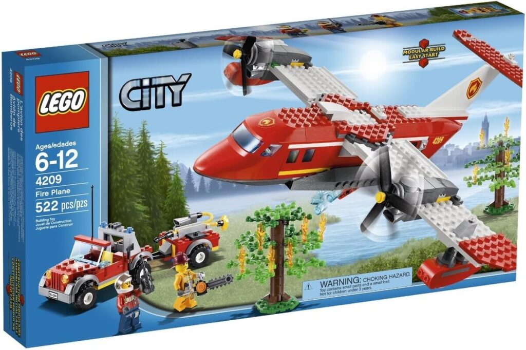 Test : lego city 4209, l'avion des pompiers