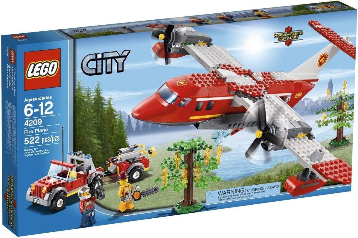 Test : lego city 4209, l'avion des pompiers