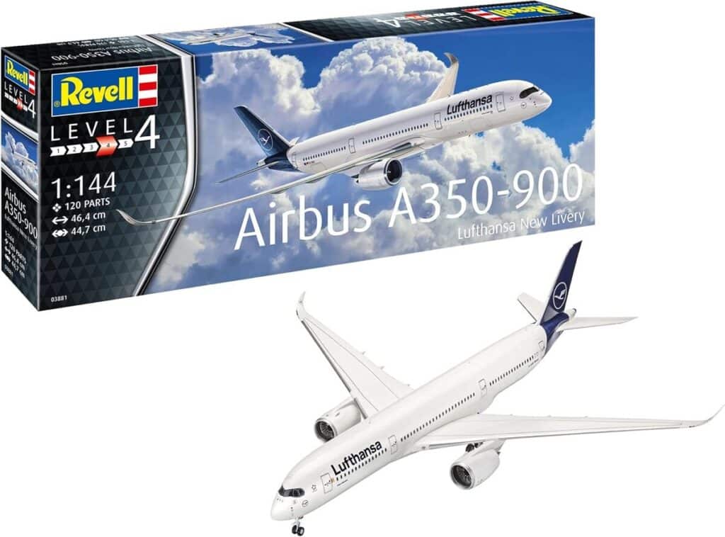 Test maquette Revell Airbus A350-900, échelle 1/144