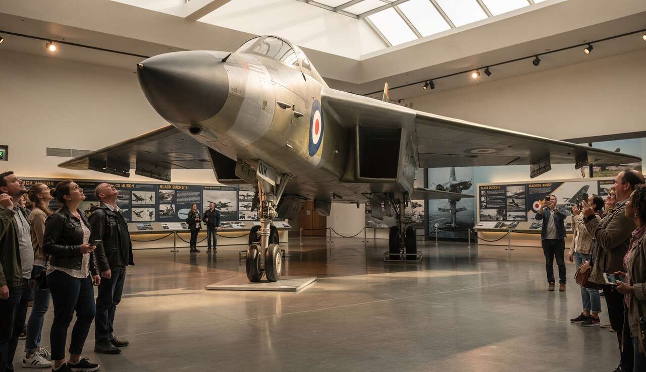 Pr&eacute;servation et exposition de l'avro vulcan xm597 aujourd'hui