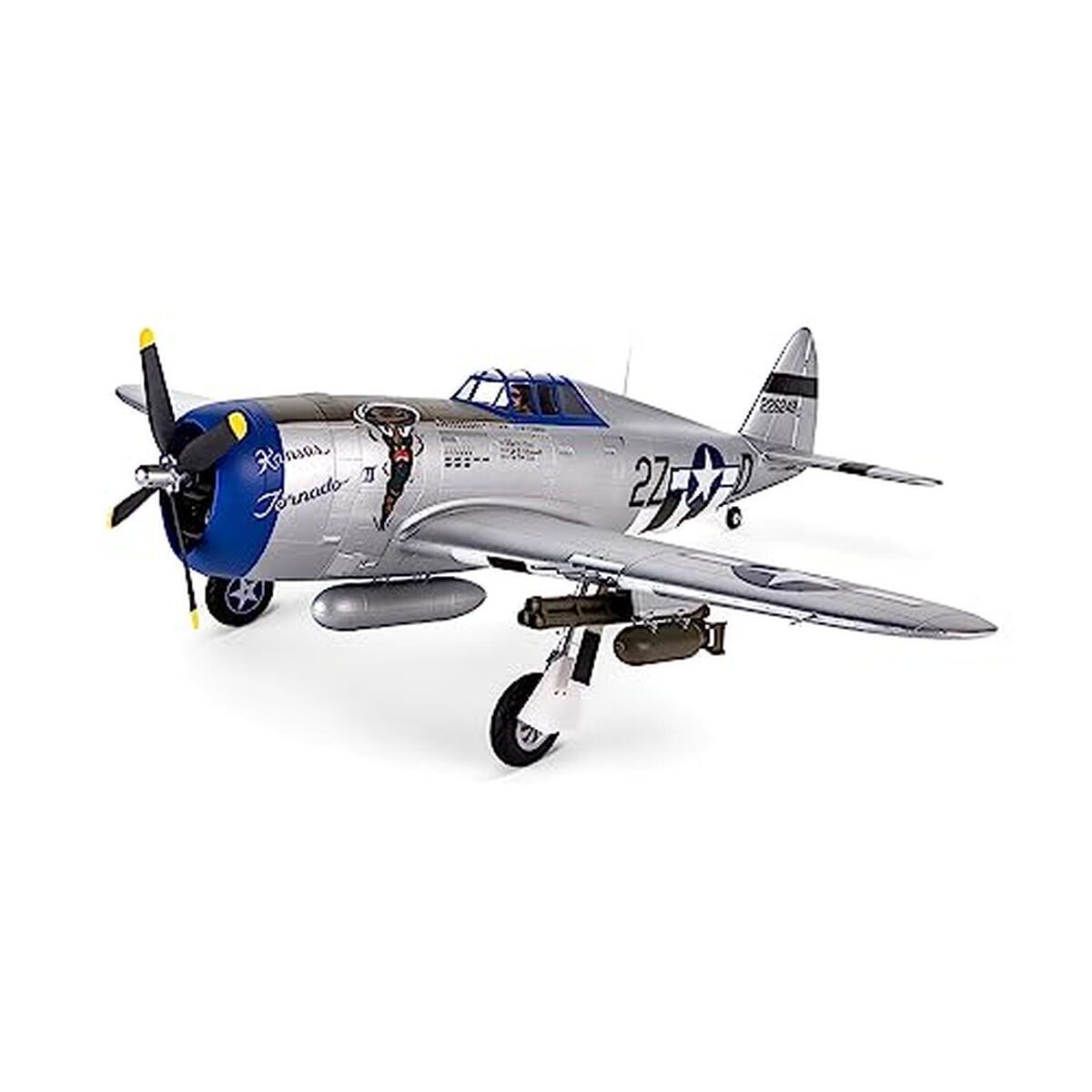 Test de l'E-flite P-47 Razorback 1.2m PNP
