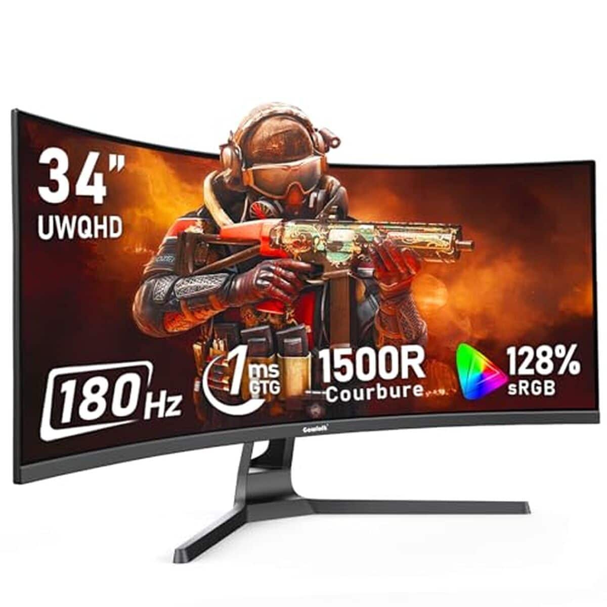 Test de l'écran incurvé Gawfolk 34 pouces 180Hz pour gamers