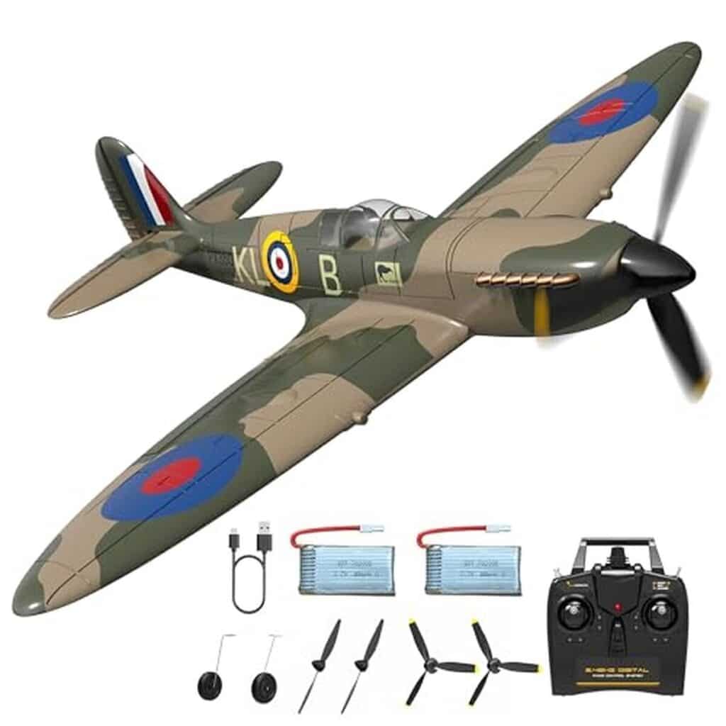 Test du spitfire télécommandé HBSAPKKA 2, 4 GHz : voltige pour débutants