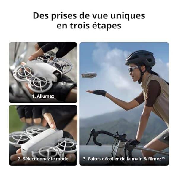 Explorez notre analyse détaillée du DJI Neo, mini drone caméra 4K : autonomie, performance et innovation au rendez-vous