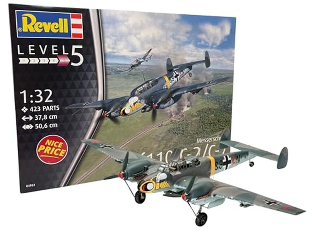 Test de la maquette d'avion Revell Messerschmitt Bf110 C-7, 1/32