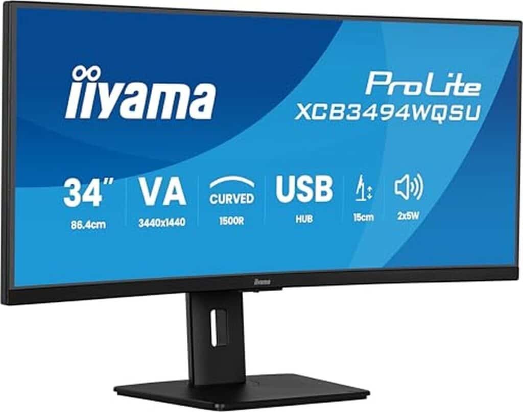 Test du iiyama Prolite XCB3494WQSU-B1 : écran 34" incurvé UWQHD 120Hz