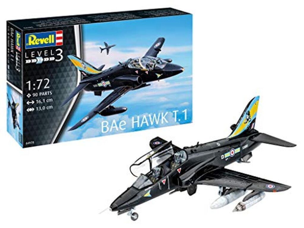 Test Revell 04970 : maquette d'avion Bae Hawk T.1 à l'échelle 1/72