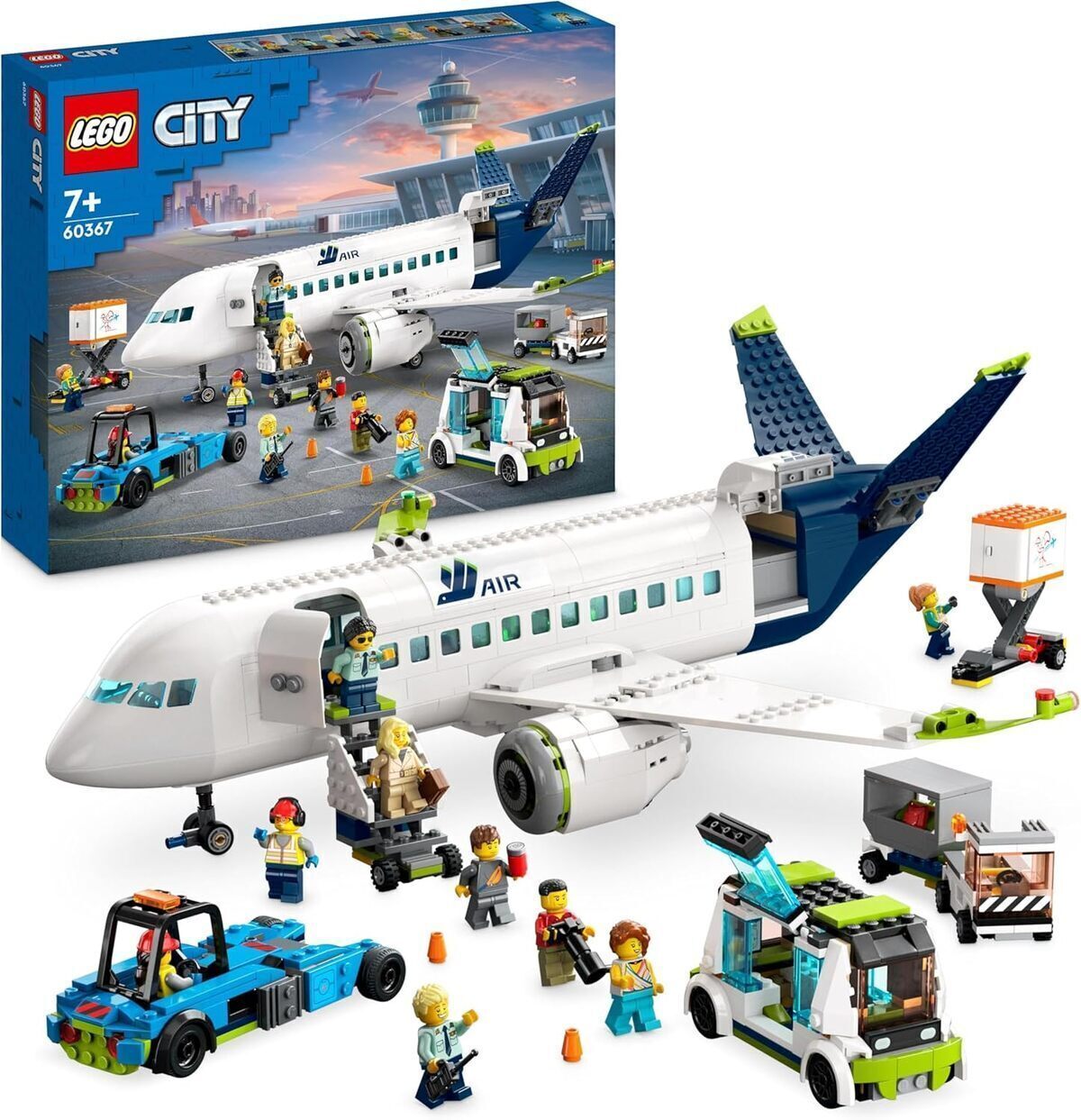Test : maquette complète d'avion de ligne lego 60367 city pour l'aéroport