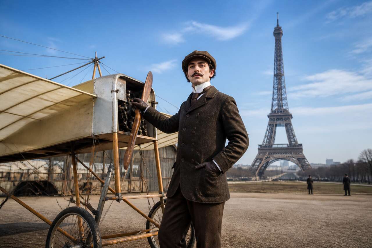 Les débuts d'alberto santos-dumont dans l'aviation