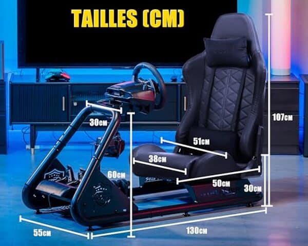 Découvrez notre test détaillé du simulateur de conduite GTPLAYER avec support volant et pédalier. Avis, caractéristiques et performances du meilleur simulateur racing.