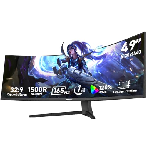 Test Gawfolk écran 49 pouces incurvé : performance immersive pour gamers