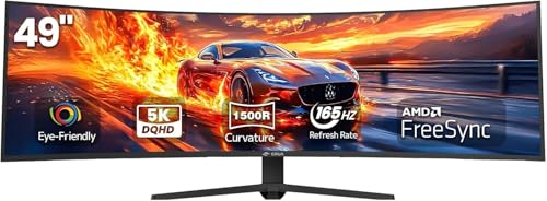Test du moniteur gaming incurvé CRUA 49″ 165Hz