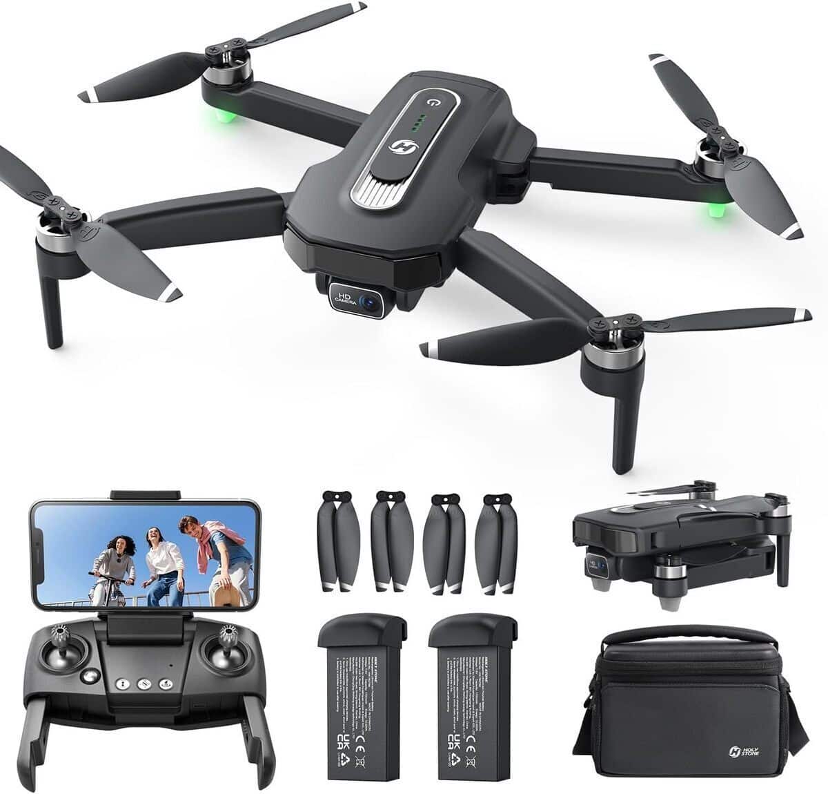 Test du drone Holy Stone HS175G : gps, 8k et 60 min de vol