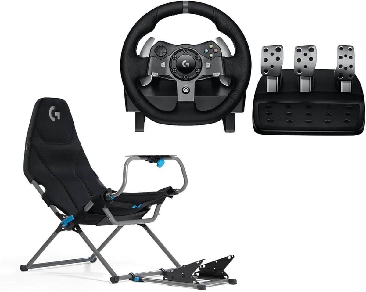 Test Logitech G920 : volant de course ultime avec le Playseat Challenge